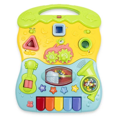 BABY MIX Dětské hrající chodítko modré