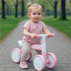 Baby Mix Dětské odrážedlo Bunny Hop Ultralight růžové