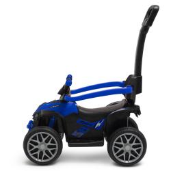 Baby Mix Dětské odrážedlo Mega Prime EVA s vodící tyčí modré