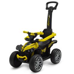 Baby Mix Dětské odrážedlo Mega Prime EVA s vodící tyčí žluté Baby Mix Dětské odrážedlo Mega Prime EVA s vodící tyčí žluté