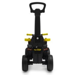 Baby Mix Dětské odrážedlo Mega Prime EVA s vodící tyčí žluté