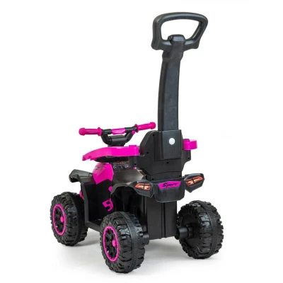 Baby Mix Dětské odrážedlo Mega s vodící tyčí žluté