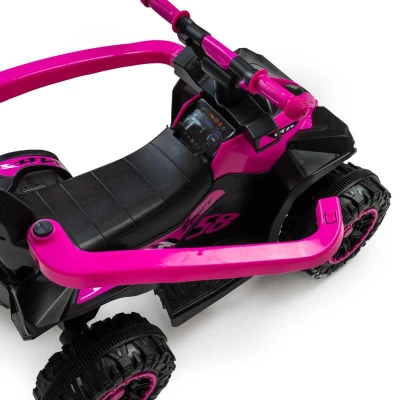 Baby Mix Dětské odrážedlo Mega s vodící tyčí žluté
