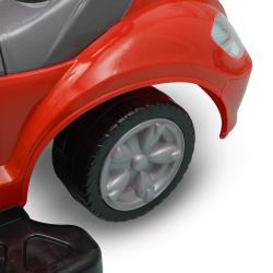 Baby Mix Dětské odrážedlo s vodící tyčí 3v1 Mega Car červené