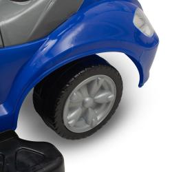 Baby Mix Dětské odrážedlo s vodící tyčí 3v1 Mega Car modré