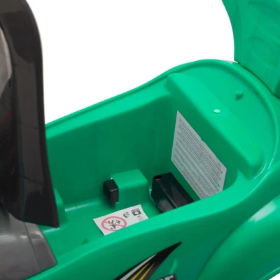 Baby Mix Detské odrážadlo s vodicou tyčou 3v1 Mega Car zelené