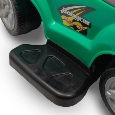 Baby Mix Detské odrážadlo s vodicou tyčou 3v1 Mega Car zelené