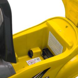 Baby Mix Dětské odrážedlo s vodící tyčí 3v1 Mega Car žluté
