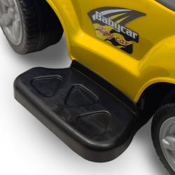 Baby Mix Dětské odrážedlo s vodící tyčí 3v1 Mega Car žluté