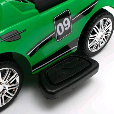 BABY MIX Dětské odrážedlo se zvukem a vodící tyčí RACER bílé