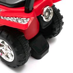 BABY MIX Dětské odrážedlo se zvukem Čtyřkolka růžová