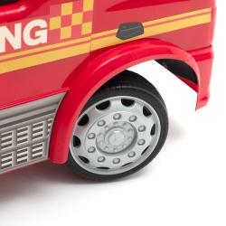 BABY MIX Dětské odrážedlo se zvukem Mercedes HASIČI červené