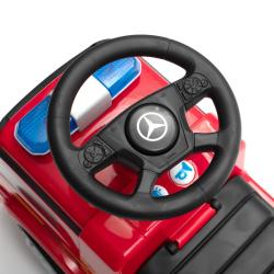 BABY MIX Dětské odrážedlo se zvukem Mercedes HASIČI červené
