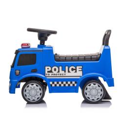 BABY MIX Dětské odrážedlo se zvukem Mercedes POLICE modré