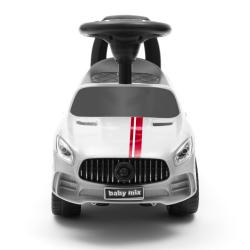 BABY MIX Dětské odrážedlo se zvukem RACER bílé