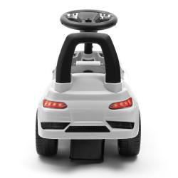 BABY MIX Dětské odrážedlo se zvukem RACER bílé