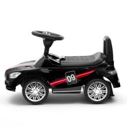 BABY MIX Dětské odrážedlo se zvukem RACER černé
