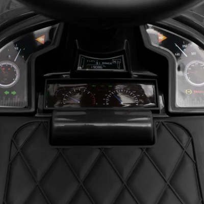 BABY MIX Dětské odrážedlo se zvukem RACER černé