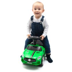 Baby Mix Dětské odrážedlo se zvukem RACER zelené