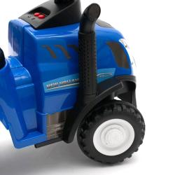 Baby Mix Dětské odrážedlo traktor s vlečkou a nářadím New Holland žlutý