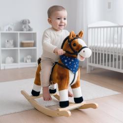 BABY MIX Houpací koník s melodií a šátkem Zeus
