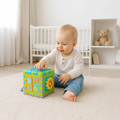 Baby Mix Hrající interaktivní skládací kostka