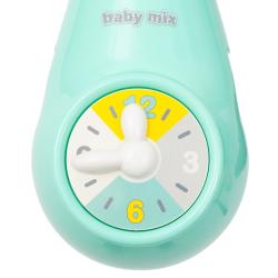 BABY MIX Kolotoč nad postýlku se světelným projektorem mátový