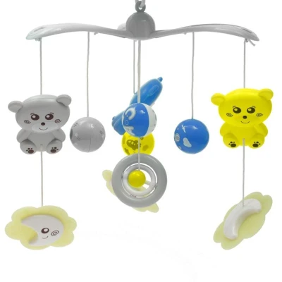Baby Mix Kolotoč nad postýlku se světelným projektorem šedý POUZE Šedá (VÝPRODEJ)
