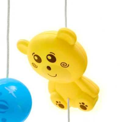 Baby Mix Kolotoč nad postýlku se světelným projektorem šedý POUZE Šedá (VÝPRODEJ)