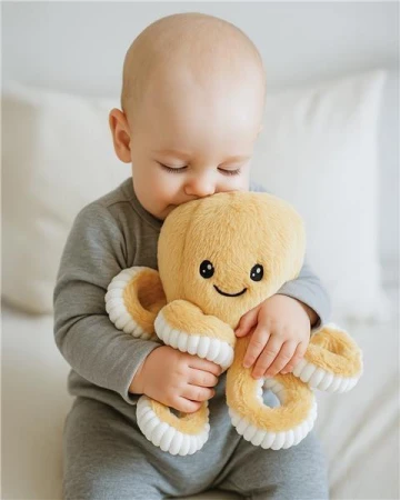Baby Mix Plyšová hračka chobotnička 17cm