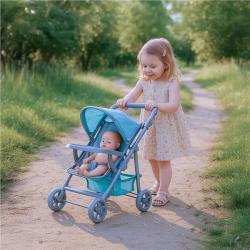 Baby Mix Sportovni kočárek pro panenky Lana mint