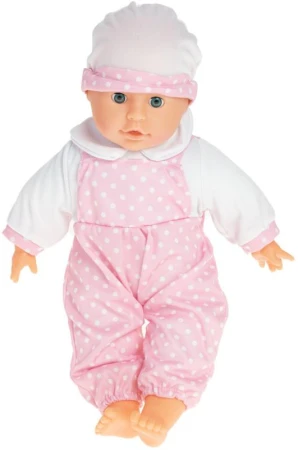 Baby panenka Bambolina Amore miminko set s lahvičkou s melodiemi na baterie Zvuk