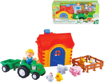 Baby set farmársky domček s traktorom a zvieratkami na batérie Svetlo Zvuk Baby set farmársky domček s traktorom a zvieratkami na batérie Svetlo Zvuk