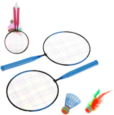 Badminton detský set 2 rakety 44cm + 2 košíčky 2 farby v sieťke Badminton detský set 2 rakety 44cm + 2 košíčky 2 farby v sieťke