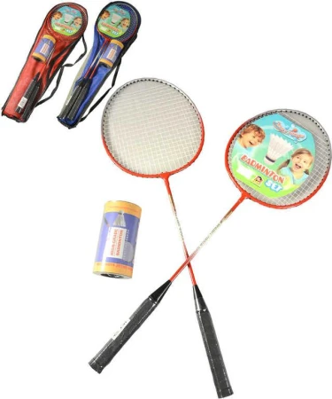 Badmintonový set pálka 63cm 2ks + loptička vo vaku 2 farby Badmintonový set pálka 63cm 2ks + loptička vo vaku 2 farby