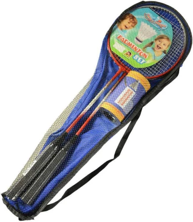 Badmintonový set pálka 63cm 2ks + loptička vo vaku 2 farby