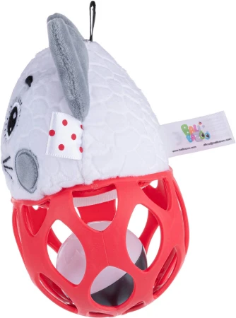 Balibazoo baby míček senzorický kočka chrastítko pro miminko