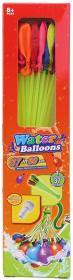 Balónky barevné vodní bomby set 37ks 1 pack s adaptérem 4 barvy