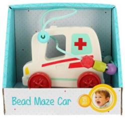 Bam Bam Baby auto sanitka na setrvačník labyrint motorický s korálky plast
