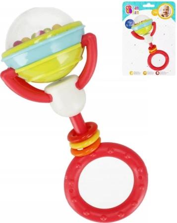 Bam Bam Baby chrastítko lízátko hrkávka pro miminko plast Bam Bam Baby chrastítko lízátko hrkávka pro miminko plast