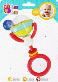 Bam Bam Baby chrastítko lízátko hrkávka pro miminko plast