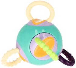 Bam Bam Baby chrastítko míček s kroužky pro miminko plast 2 barvy