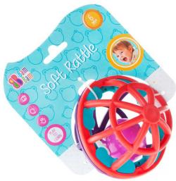 Bam Bam Baby chrastítko soft koule gumová 11cm pro miminko Bam Bam Baby chrastítko soft koule gumová 11cm pro miminko
