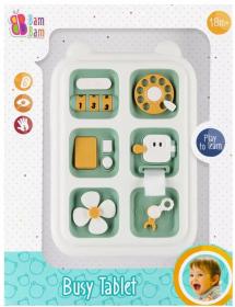 Bam Bam Baby edukační tablet motorický s aktivitami plast