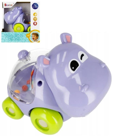 Bam Bam Baby Hroch na kolečkách chrastítko zvířátko pro miminko plast Bam Bam Baby Hroch na kolečkách chrastítko zvířátko pro miminko plast