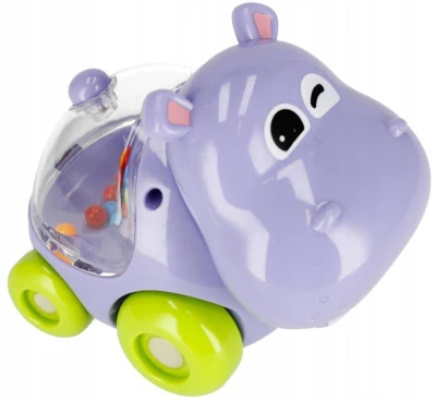 Bam Bam Baby Hroch na kolečkách chrastítko zvířátko pro miminko plast