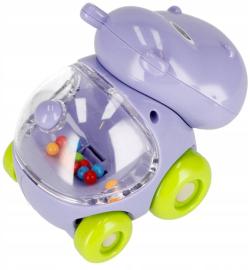 Bam Bam Baby Hroch na kolečkách chrastítko zvířátko pro miminko plast