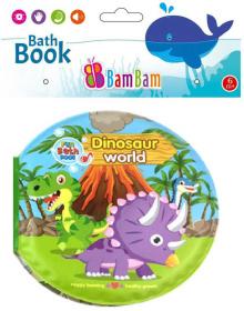 Bam Bam Baby knížka svět dinosaurů pískací do vany na koupání pro miminko