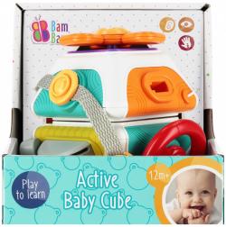 Bam Bam Baby kostka senzorická edukační s aktivitami plast