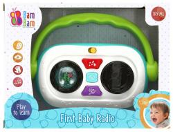 Bam Bam Baby rádio hudební interaktivní na baterie Světlo Zvuk 2 barvy plast